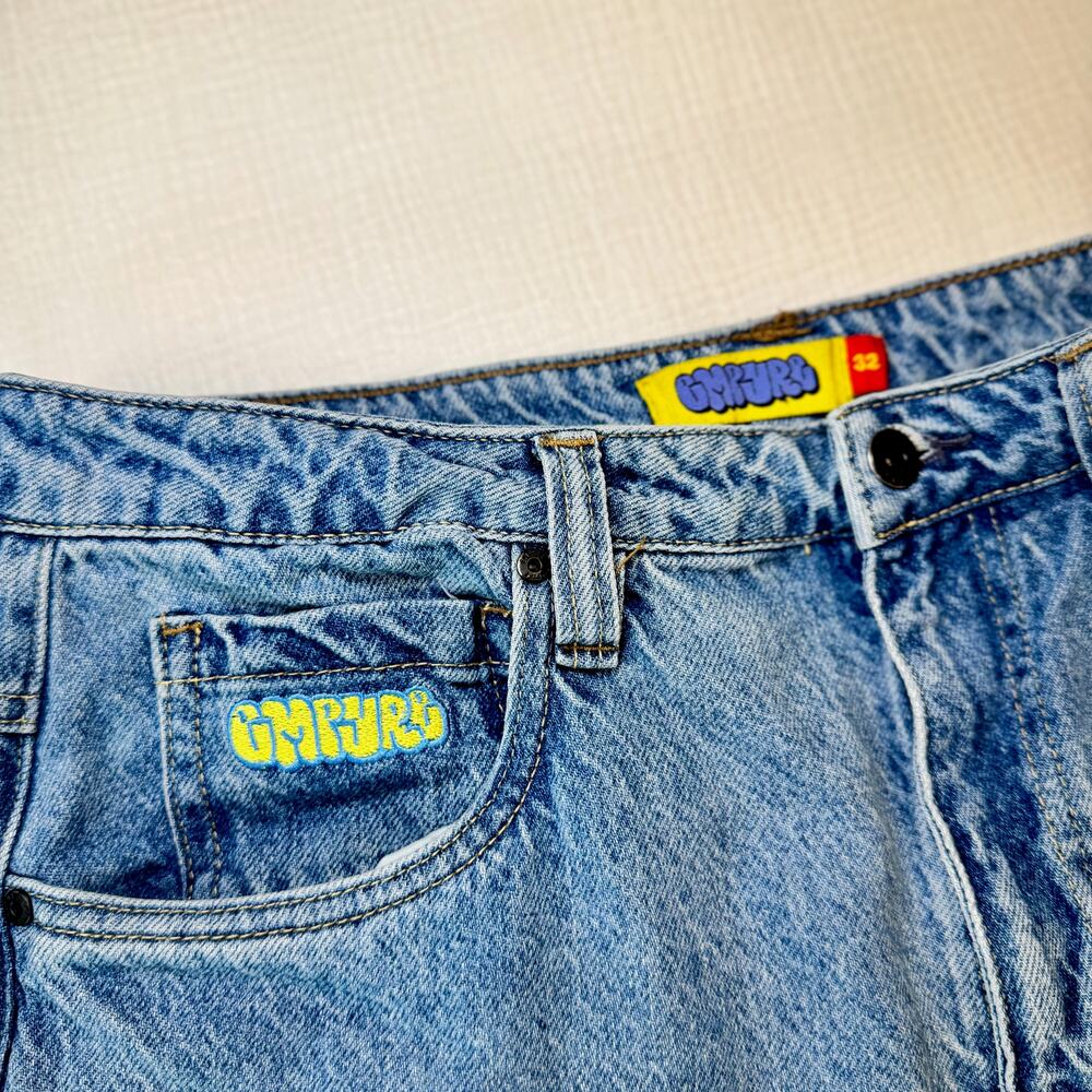 Empyre Easy Now Jeans Y2K Blue Denim Straight Leg Men's 32 Relaxed Fit Skate - Picture 10 of 16